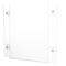 Adiroffice 8.5''x11'' Acrylic Window Sign Holder with Suction Cups, PK6 ADI639-8511-WSH-6 - alternate 3